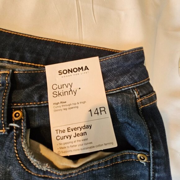 NWT Sonoma Curvy Skinny Jeans Size 14R - Picture 9 of 12